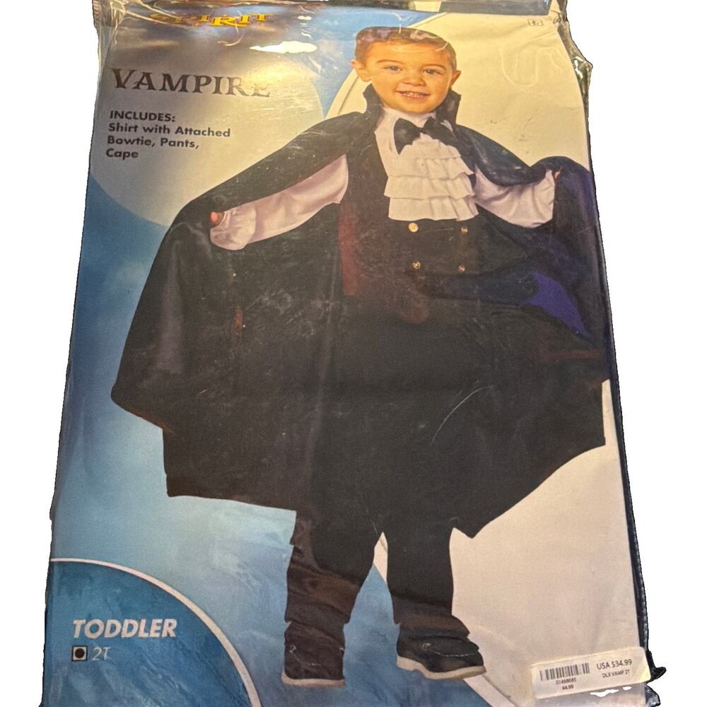 Vampire Costume Kids Toddler Size 2T - Picture 2 of 9